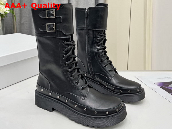 Diorquake Ankle Boot Black Calfskin Replica