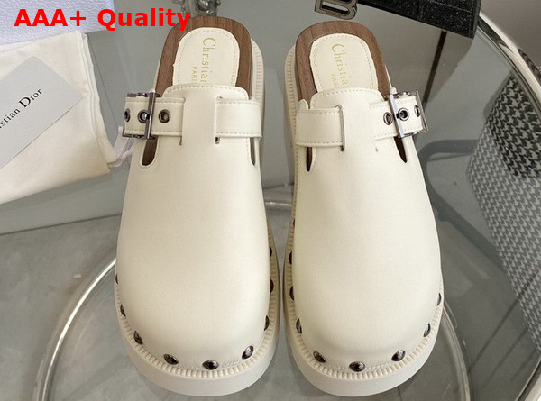 Diorquake Clog White Calfskin Replica