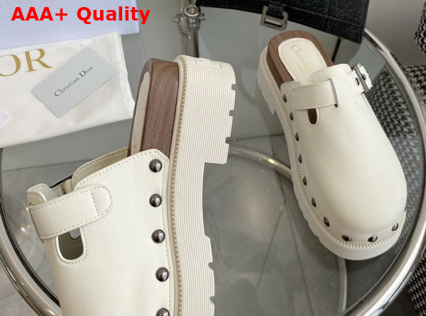 Diorquake Clog White Calfskin Replica