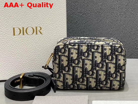 Diortravel Belt Pouch Blue Dior Oblique Jacquard Replica