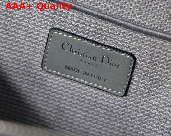 Diortravel Vanity Case Gray Stone Embroidered Cannage Canvas Replica