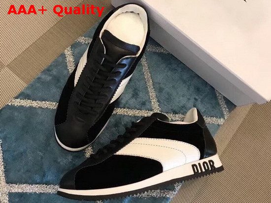 Diorun Trainer in Velvet and Calfskin Leather Replica