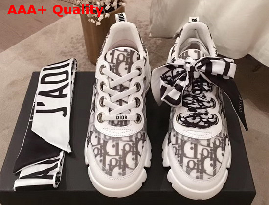 Jadior D Connect Sneaker in Dior Oblique with Scarf Replica