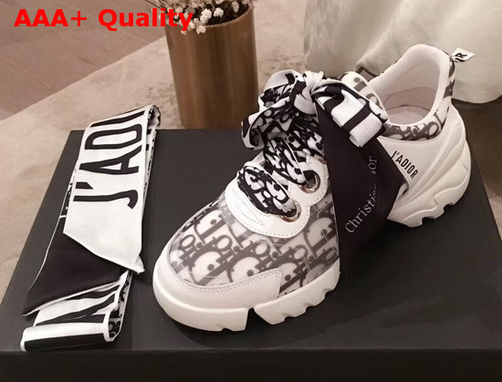 Jadior D Connect Sneaker in Dior Oblique with Scarf Replica