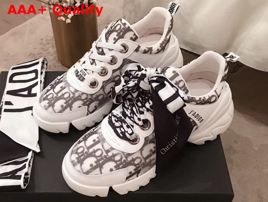 Jadior D Connect Sneaker in Dior Oblique with Scarf Replica