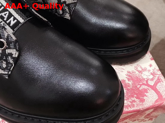 Jadior Oblique and Black Calfskin Boot Replica