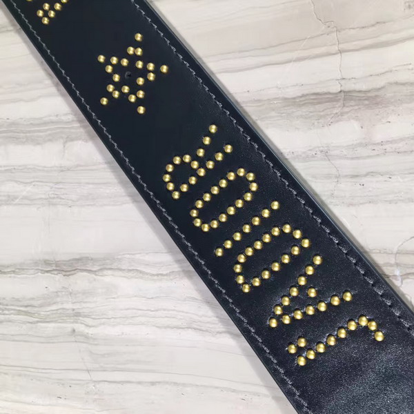 Jadior Studded Shoulder Strap in Black Calfskin For Sale