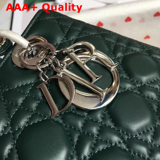 Lady Dior Bag in Cypress Green Cannage Lambskin Replica