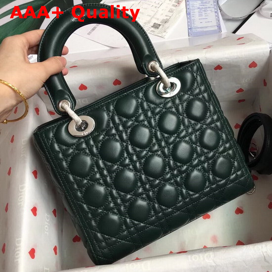 Lady Dior Bag in Cypress Green Cannage Lambskin Replica