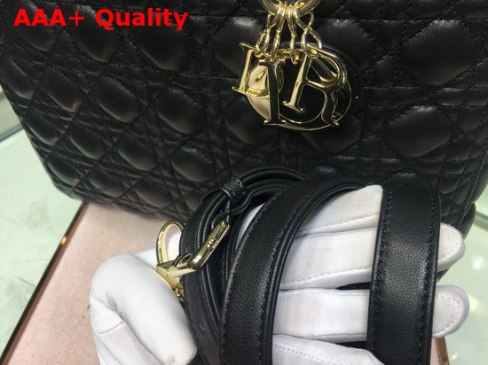 Lady Dior Tote Bag in Black Cannage Lambskin Replica