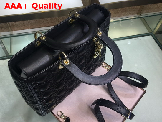 Lady Dior Tote Bag in Black Cannage Lambskin Replica