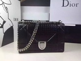 Mini Diorama Bag Shiny Black Calfskin for Sale