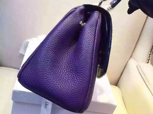 Small Be Dior Bag Purple Bullcalf Leather for Sale