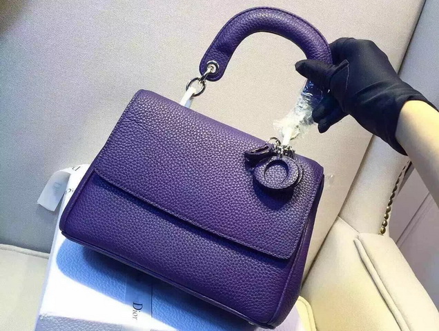 Small Be Dior Bag Purple Bullcalf Leather for Sale