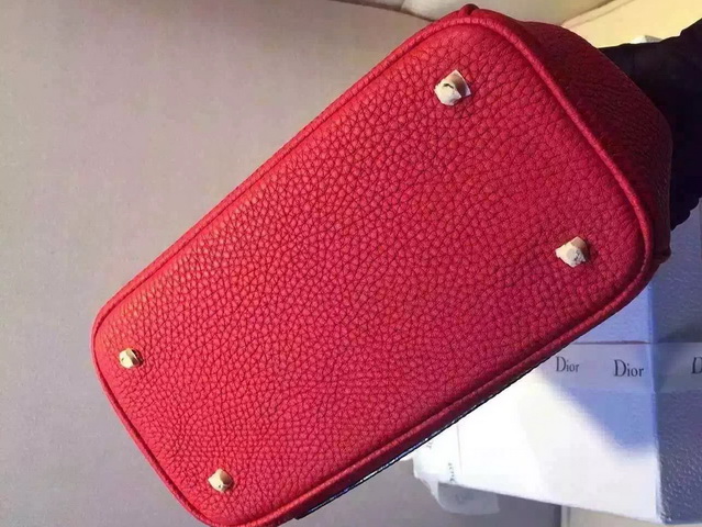 Small Be Dior Bag Red Bullcalf Leather for Sale