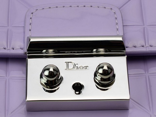 miss dior decouverte wallet in lavanda patent leather for Sale