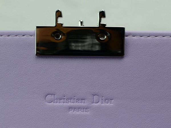 miss dior decouverte wallet in lavanda patent leather for Sale