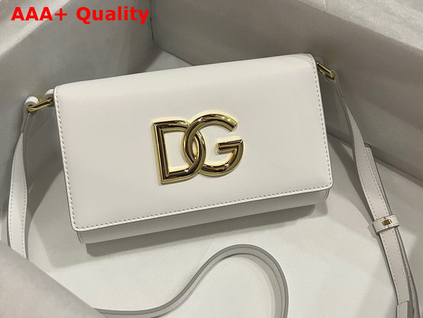 Dolce Gabbana Calfskin 3 5 Clutch White Replica