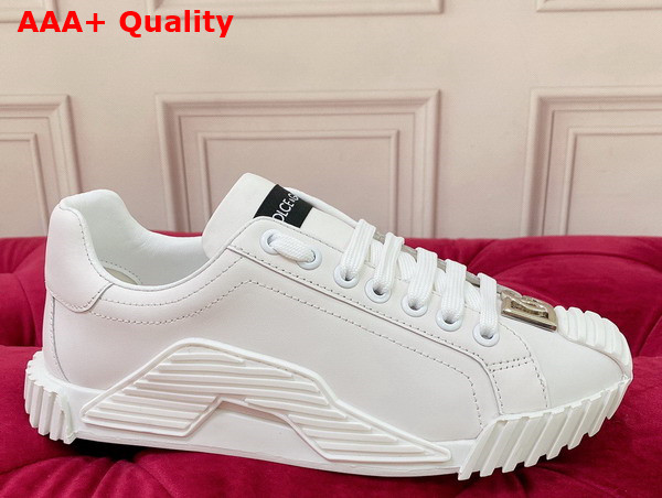 Dolce Gabbana Calfskin NS1 Sneakers with DG Logo White Replica