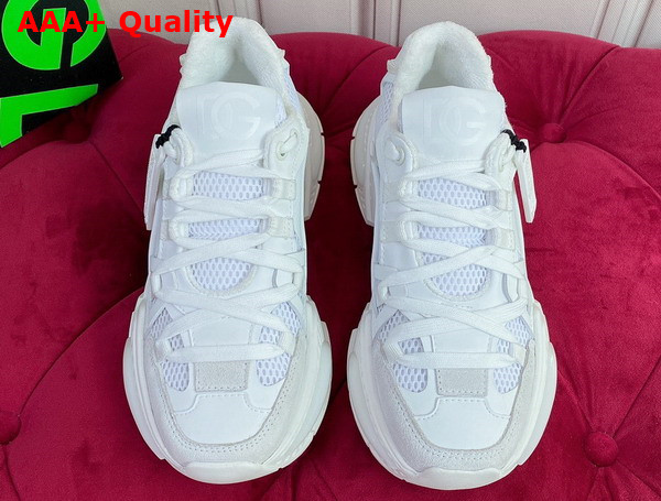 Dolce Gabbana Mixed Material Airmaster Sneakers White Replica