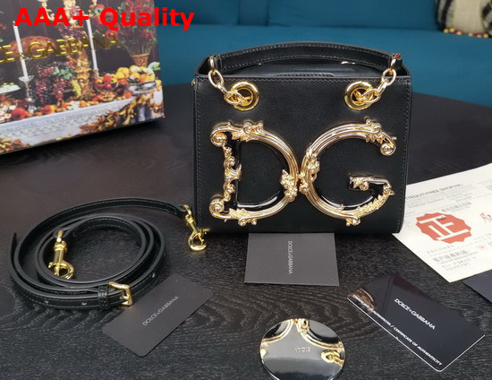 Dolce Gabbana Small DG Girls in Black Calfskin Replica