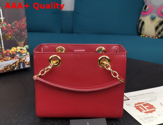 Dolce Gabbana Small DG Girls in Dark Red Calfskin Replica