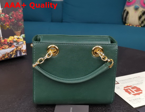 Dolce Gabbana Small DG Girls in Green Calfskin Replica