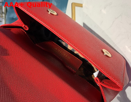 Dolce Gabbana Small Sicily Bag in Red Dauphine Calfskin Replica