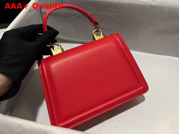 Dolce Gabbana Small Smooth Calfskin Devotion Bag Bright Red Replica