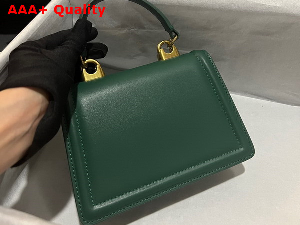 Dolce Gabbana Small Smooth Calfskin Devotion Bag Green Replica