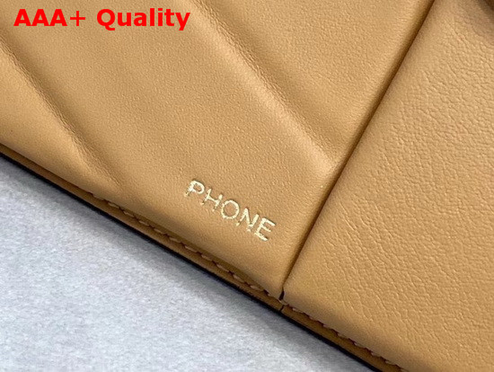 Fendi 3 Pocket Mini Bag in Beige Calf Leather Replica