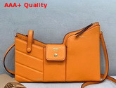 Fendi 3 Pocket Mini Bag in Orange Calf Leather Replica