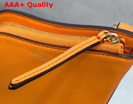 Fendi 3 Pocket Mini Bag in Orange Calf Leather Replica