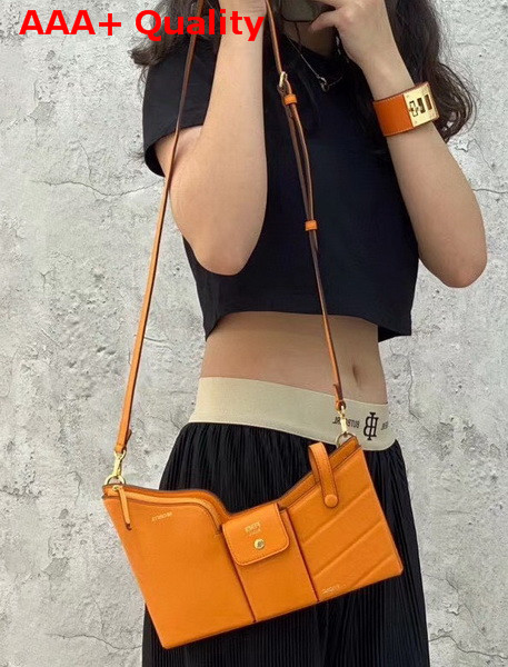 Fendi 3 Pocket Mini Bag in Orange Calf Leather Replica