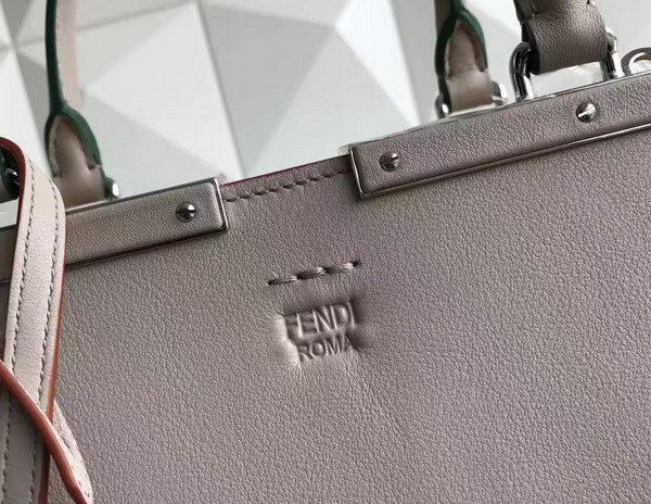 Fendi 3Jours Grey Leather Shopper Bag For Sale