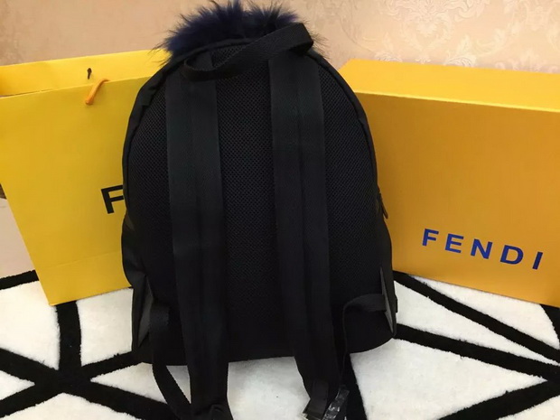 Fendi Bag Bugs Backpack Mini Black Nylon for Sale