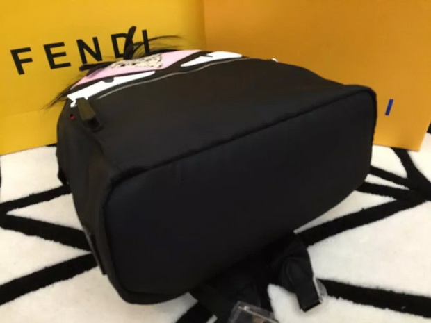 Fendi Bag Bugs Backpack Mini Black Nylon for Sale