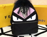 Fendi Bag Bugs Backpack Mini Black Nylon for Sale