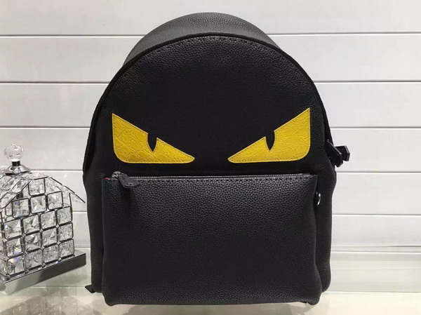 Fendi Bag Bugs Backpack in Black Real Leather for Sale