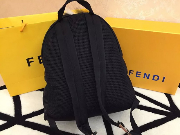 Fendi Bag Bugs Mini Backpack In Black Nylon for Sale