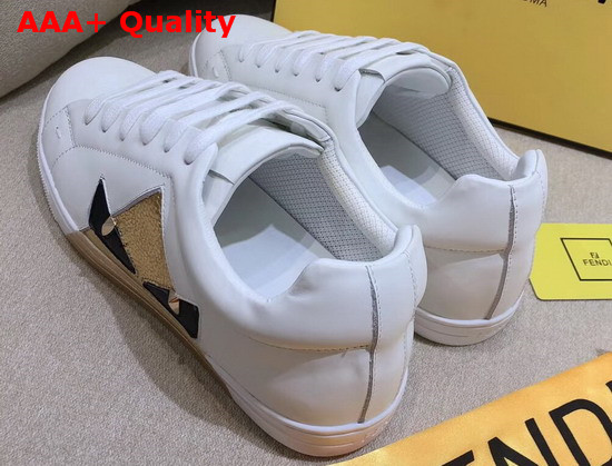 Fendi Bag Bugs Sneaker in White Calfskin Replica