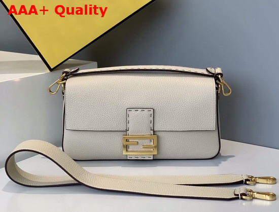 Fendi Baguette Bag in Beige Romano Leather Replica