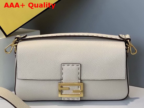 Fendi Baguette Bag in Beige Romano Leather Replica