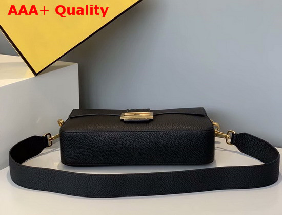 Fendi Baguette Bag in Black Romano Leather Replica