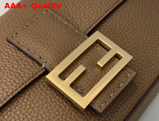 Fendi Baguette Bag in Brown Romano Leather Replica