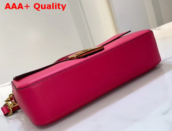 Fendi Baguette Bag in Fuchsia Romano Leather Replica