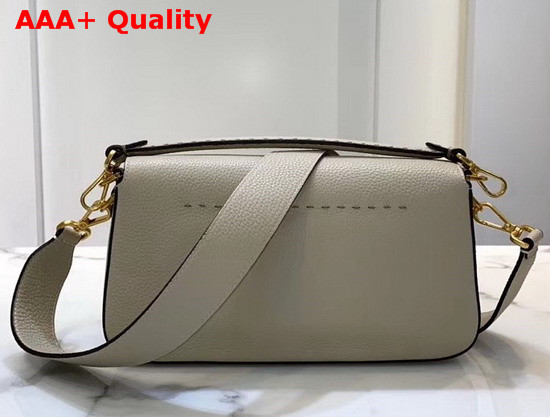 Fendi Baguette Bag in Light Grey Romano Leather Replica