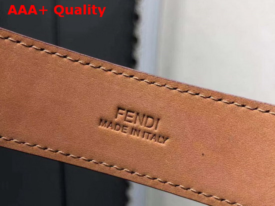 Fendi Baguette Belt in Brown Calfskin Replica