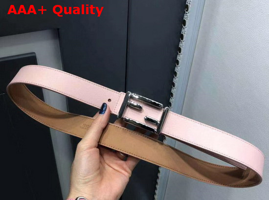 Fendi Baguette Belt in Pink Calfskin Replica