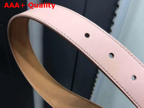 Fendi Baguette Belt in Pink Calfskin Replica